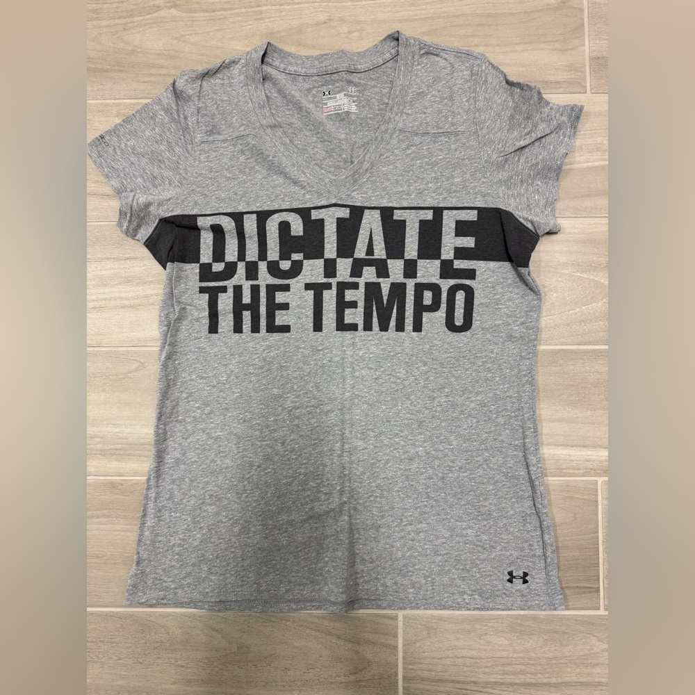 Women’s Under Armour T Shirt “Dictate The Tempo”